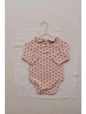 Oh la la Koala For Little Ones Kalp Baskılı Bebe Yaka Body
