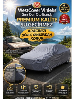 WestCover Alfa Romeo Giulia Sprint Sedan 2023 Suni Deri (Gri-Vinleks) En Kaliteli Oto Branda,araba Brandası