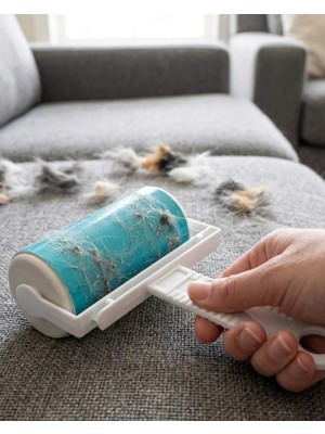 Fiberliz Yıkanabilir Tüy Toplama Rulosu Kedi Köpek Tüyü Temizleme Çok Amaçlı Temizlik Aparatı