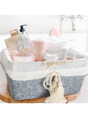 Akinco Çok Amaçlı Saklama Organizer Kutu Kare Keçe Sepet (Maxi) - 03426