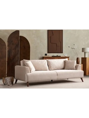 Vivense Buhara Üçlü Yataklı Koltuk, Ekru