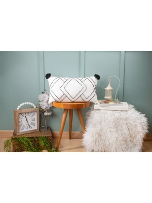 Vivense Dfn Home Semla Kırlent , Beyaz, 30X50
