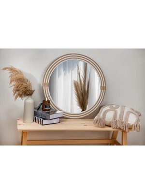 Vivense Dfn Wood Vera Halatlı Ayna, 80X80