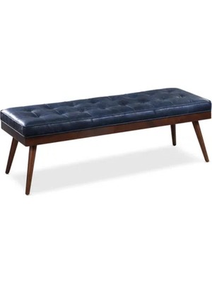 Vivense Napolyon Radnor Deri Bench, Lacivert