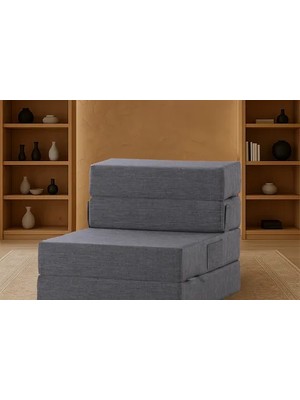 Vivense Valerıa Katlanır Yataklı Tekli Koltuk, Gri