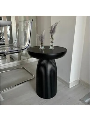 Vivense Kuvark Mantar Yan Sehpa, Siyah