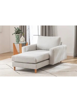 Vivense Merlin Daybed, Ince Kol, Naturel, Recycled, Açık Gri