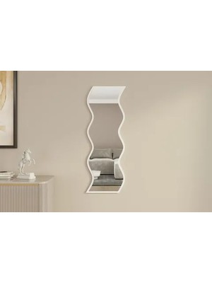 Vivense Moneayna Safi Dekoratif Boy Aynası, Beyaz