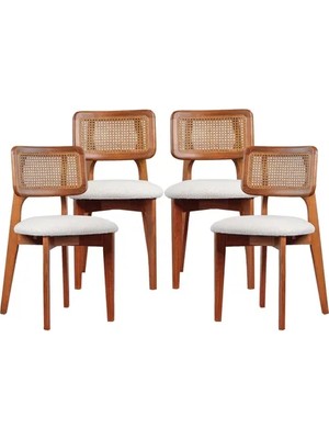 Vivense Mirla Sandalye, Ceviz, 4 Adet