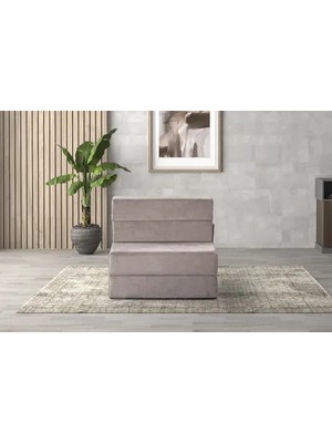 Vivense Valerıa Katlanır Yataklı Tekli Koltuk, Açık Gri