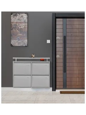 Vivense Ezel Ayakkabılık, 2+2 Yatay, Gri