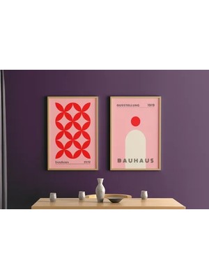 Vivense Bauhaus Desıgn Iıı Ikili Doğal Çerçeveli Tablo