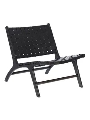 Vivense Napolyon Deri Örme Berjer, Siyah