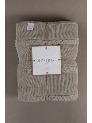 Koza Home Trenza Vizon Çift Kişilik Battaniye 200x220 15035