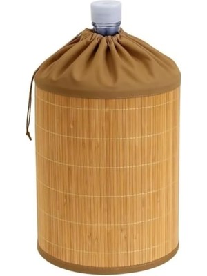 Esranın Dünyası El Örgüsü Hasır Bambu Damacana Kılıfı, 53X42 cm