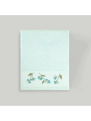Linens Oline Pamuk 50X85 cm Yüz Havlusu Mint (450 G/m²)