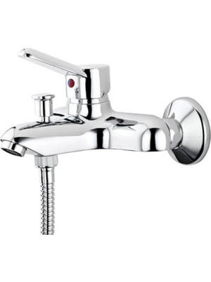 Esranın Dünyası Duvardan Montajlı Krom Banyo Bataryası – Seramik Kartuşlu