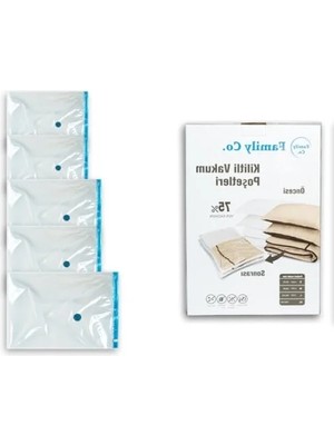 Esranın Dünyası Hava Geçirmez Vakumlu Poşet Seti, 5 Parça