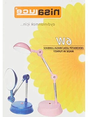 Esranın Dünyası Şık Tasarımlı Pembe LED Masa Lambası