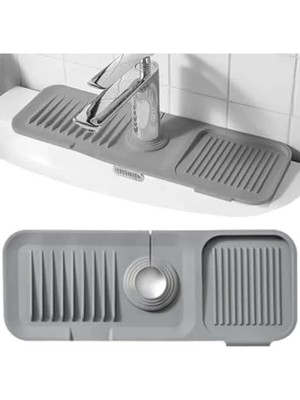 Esranın Dünyası Kaydırmaz Tabanlı Elastik Musluk Matı - Su Tutucu Düzenleyici