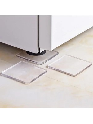 Esranın Dünyası 4 Adet Şeffaf Silikon Kaydırmaz Pedler - Mobilya ve Zemin Koruma