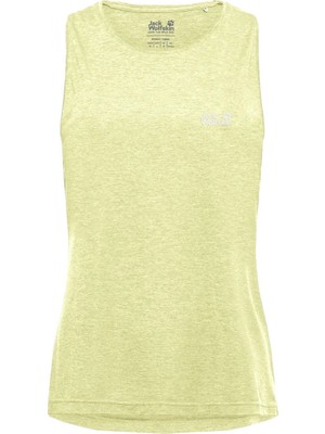 Belirtilmemiş Jack Wolfskin Wildtrail Tank Top Kadın Sarı Tişört