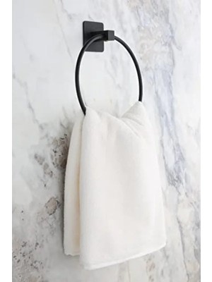 Esranın Dünyası Yapışkanlı Siyah Kare Havluluk