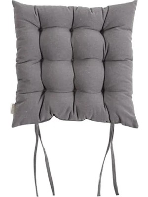 Esranın Dünyası Gri Renkli 50X50 cm Sandalye Minderi