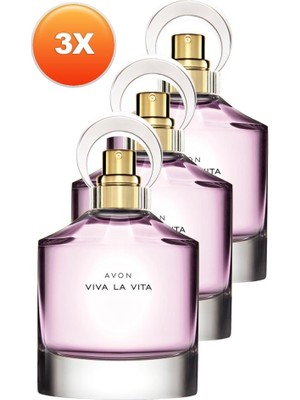 Avon Viva La Vita Edp 50 ml Kadın Parfüm 3 Adet