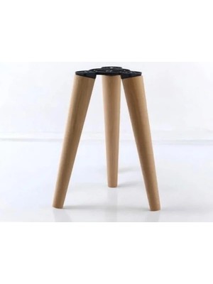 Esranın Dünyası Ahşap Zigon Sehpa Ayak Takımı - 50 Cm, 3'lü Set