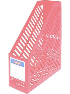 Bigpoint Açık Pembe Plastik Kutu Klasör 25 x 8.2 x 39.5 cm 1 Adet Magazinlik Düzenleyici