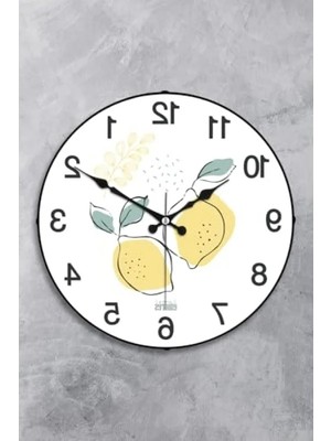 Esranın Dünyası 25 cm Sessiz Mekanizma ile Plastik Cam Duvar Saati