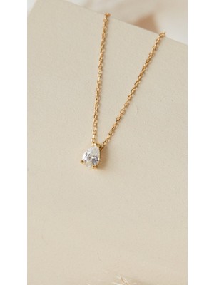 Wind Silver Minimal Damla Kolye 925 Ayar