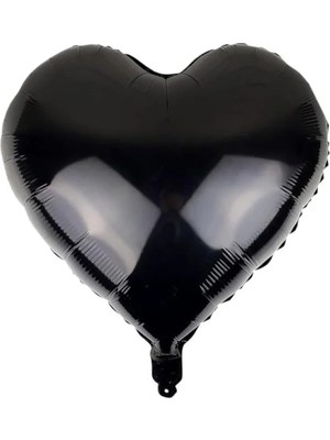Esranın Dünyası 18 Inç Kalp Şeklinde Siyah Folyo Balon