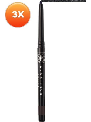 Avon Diamonds Black Ice Göz Kalemi Üçlü Set Gün Boyu Etkili Pratik Kullanım 3 Adet