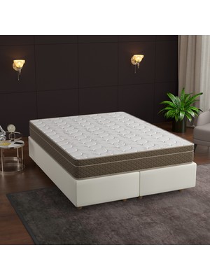 Mobpazar Flora Lux Bamboo 150 x 200 cm Yaylı Yatak, Ortopedik Destek ve Yüksek Konfor Sunar