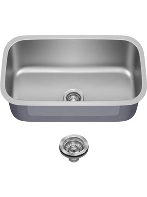 Esranın Dünyası Tek Gözlü Paslanmaz Çelik Gömme Lavabo (80,01 Cm)