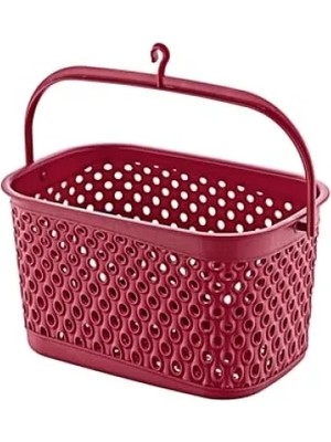 Esranın Dünyası Çok Amaçlı Mandal Sepeti, 3 Lt, Kompakt Kırmızı