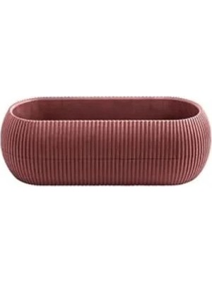 Esranın Dünyası 0.55 Litre Dekoratif Plastik Mercan Uzun Saksı - No 1