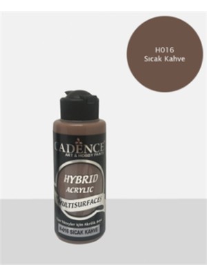 Cadence H-016 Sıcak Kahve Hybrid Multisurface Akrilik Boya 120 Ml Tüm Yüzeyler İçin Uygun