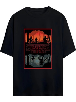 Von Labas Stranger Thıngs Unısex Pamuklu Tshırt