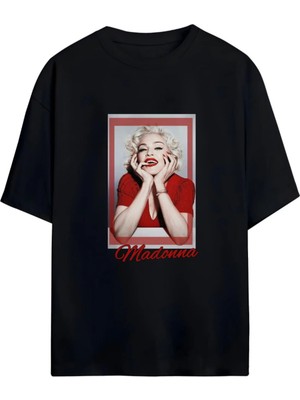 Von Labas Madonna Unısex Oversıze Pamuklu Tshırt