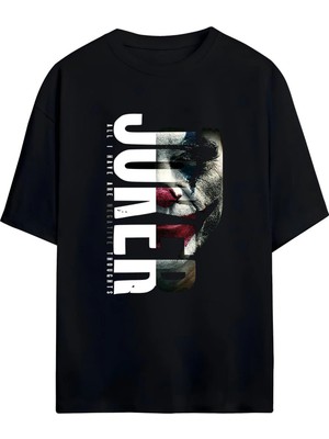 Von Labas Joker Tasarımlı Unisex Pamuklu T-Shirt