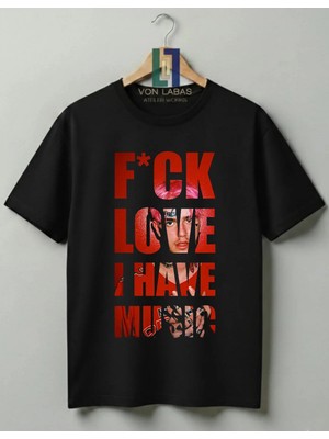 Von Labas Lil Peep Hellboy Özel Tasarım Baskılı %100 Pamuklu Unisex Tişört