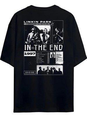 Von Labas Lınkın Park Unısex Oversıze Pamuklu Penye Tshırt