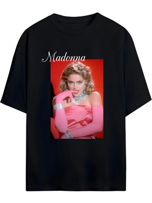 Von Labas Madonna Materıal Gırl Tasarımlı Yeni Sezon Unısex Oversıze Tshırt