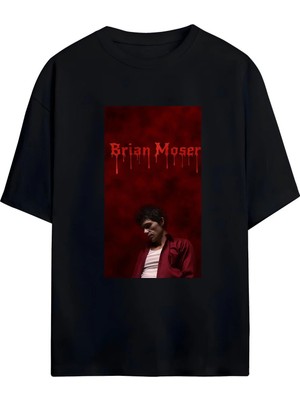 Von Labas Brıan Moser - Dexter Tasarımlı Unısex Oversıze Pamuklu T-Shırt