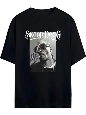 Von Labas Snoop Dogg Unısex Oversıze Pamuklu Tshırt