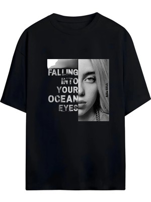 Von Labas Bıllıe Eılısh Unısex Tshırt (Pamuklu Penye Ürün-Yüksek Çözünürlüklü Baskı)