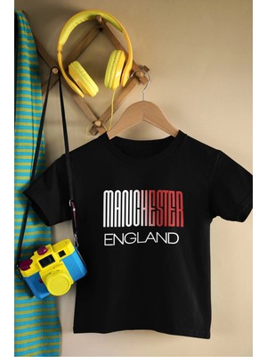 Von Labas Manchester England Pamuklu Çocuk Tshırt